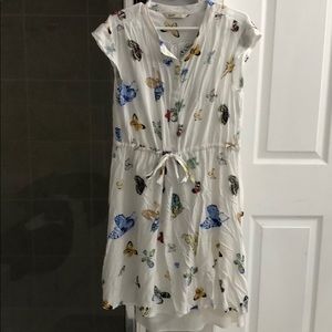 Old Navy White Butterfly Dress